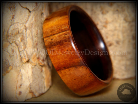 Bentwood Ring - Desert Ironwood on Ebony Core Wood Ring