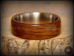 Bentwood Ring - "Ancient" 6000 Year Old Light Bog Oak on Titanium Core *** Limited Supply *** handcrafted bentwood wooden rings wood wedding ring engagement