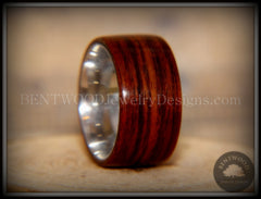 Bentwood Ring - Cocobolo Wood Ring with Surgical Grade Stainless Steel Comfort Fit Metal Core handcrafted bentwood wooden rings wood wedding ring engagement