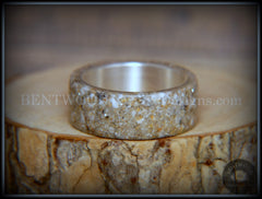 Bentwood Ring - "Remembrance" Cremation Ashes on Pure Silver Core handcrafted bentwood wooden rings wood wedding ring engagement