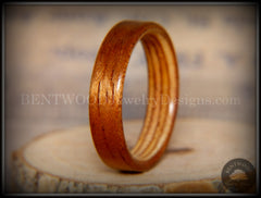 Bentwood Ring - Etimoe and Birch Boat Deck Ply Core handcrafted bentwood wooden rings wood wedding ring engagement