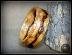 Bentwood Ring - "Wavy" Zebrawood Classic Ring handcrafted bentwood wooden rings wood wedding ring engagement