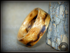 Bentwood Ring - "Wavy" Zebrawood Classic Ring handcrafted bentwood wooden rings wood wedding ring engagement