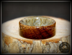 Bentwood Ring - "The Whiskey Hunter" Jack Daniel's Whiskey Oak Barrel on Deer Antler handcrafted bentwood wooden rings wood wedding ring engagement