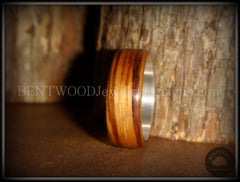 Bentwood Ring - "Zebrano" African Zebrawood Wood Ring on Fine Silver Core handcrafted bentwood wooden rings wood wedding ring engagement