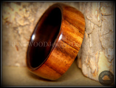 Bentwood Ring - Desert Ironwood on Ebony Core Wood Ring handcrafted bentwood wooden rings wood wedding ring engagement