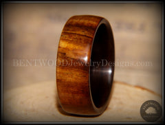 Bentwood Ring - Desert Ironwood on Ebony Core Wood Ring handcrafted bentwood wooden rings wood wedding ring engagement