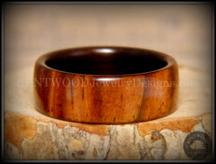 Bentwood Ring - Desert Ironwood on Ebony Core Wood Ring handcrafted bentwood wooden rings wood wedding ring engagement