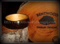 Bentwood Ring - Macassar Ebony Wood Ring (Dark) with Birch Liner handcrafted bentwood wooden rings wood wedding ring engagement