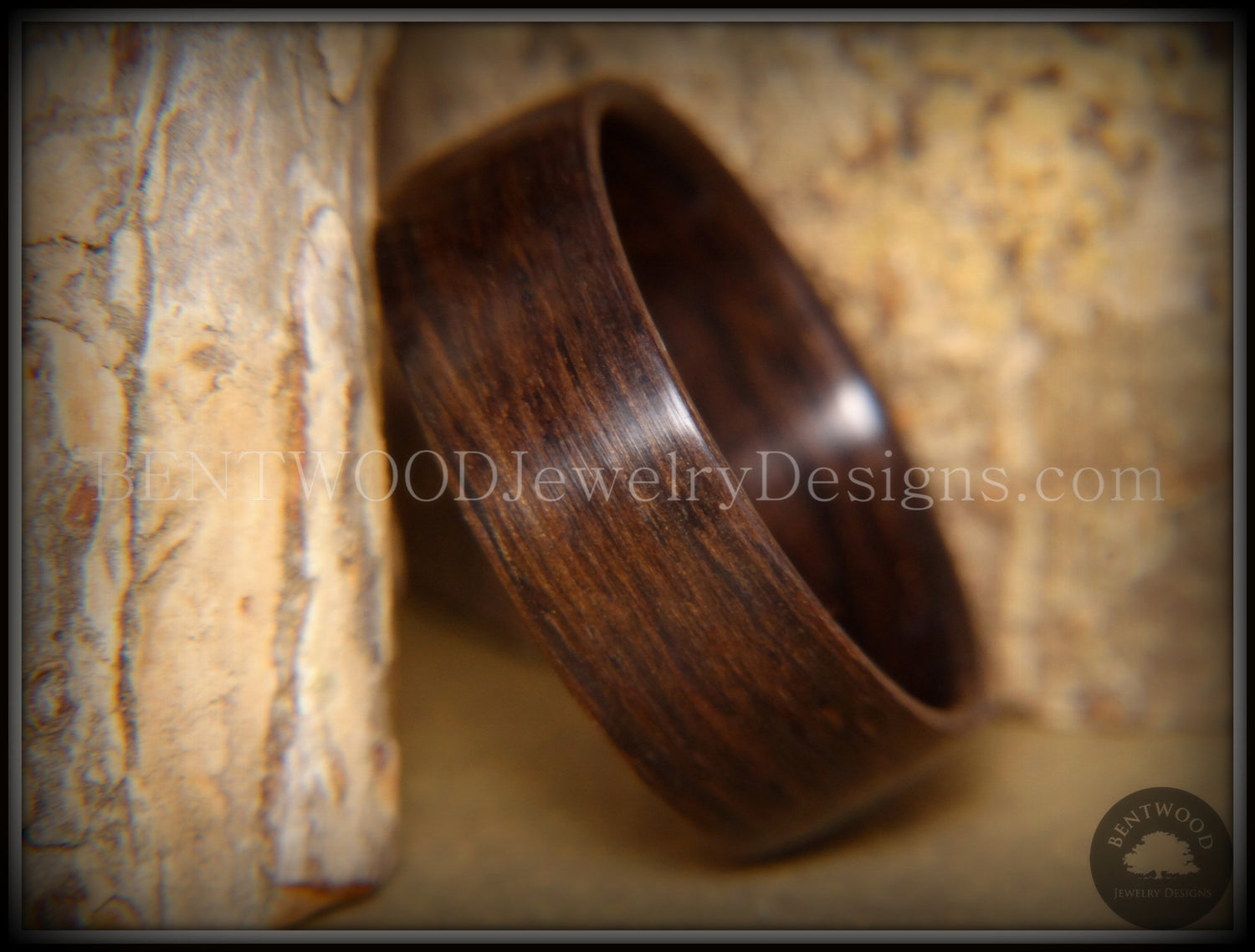 Bentwood Ring - "Ancient Medium-Dark" 6000 Year Old Bog Oak Dark Classic Wood Ring  ***  Limited Supply  *** handcrafted bentwood wooden rings wood wedding ring engagement