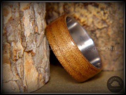 Bentwood Ring - "Preserved" Ancient Kauri on Titanium Core handcrafted bentwood wooden rings wood wedding ring engagement