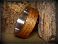 Bentwood Ring - "Preserved" Ancient Kauri on Titanium Core handcrafted bentwood wooden rings wood wedding ring engagement