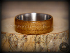 Bentwood Ring - "Preserved" Ancient Kauri on Titanium Core handcrafted bentwood wooden rings wood wedding ring engagement