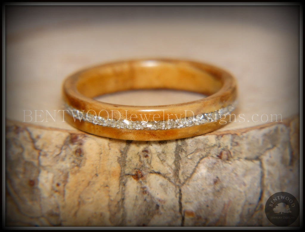 Kingwood & Olive Wood Ring With Abalone Guitar Strings, Wooden Rings, Mens Wood  Rings, Wooden Wedding Rings, Bent Wood Rings, Wooden Ring 