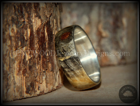 Bentwood Ring - Buckeye Burl "Midwest" Wood Ring Silver Core Ring