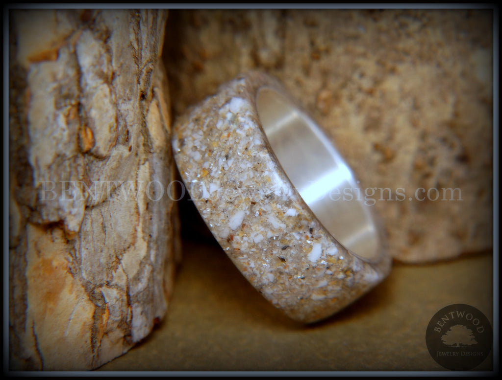 Bentwood Ring - "Remembrance" Cremation Ashes on Pure Silver Core handcrafted bentwood wooden rings wood wedding ring engagement