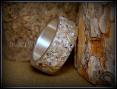 Bentwood Ring - "Remembrance" Cremation Ashes on Pure Silver Core handcrafted bentwood wooden rings wood wedding ring engagement