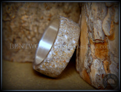 Bentwood Ring - "Remembrance" Cremation Ashes on Pure Silver Core handcrafted bentwood wooden rings wood wedding ring engagement