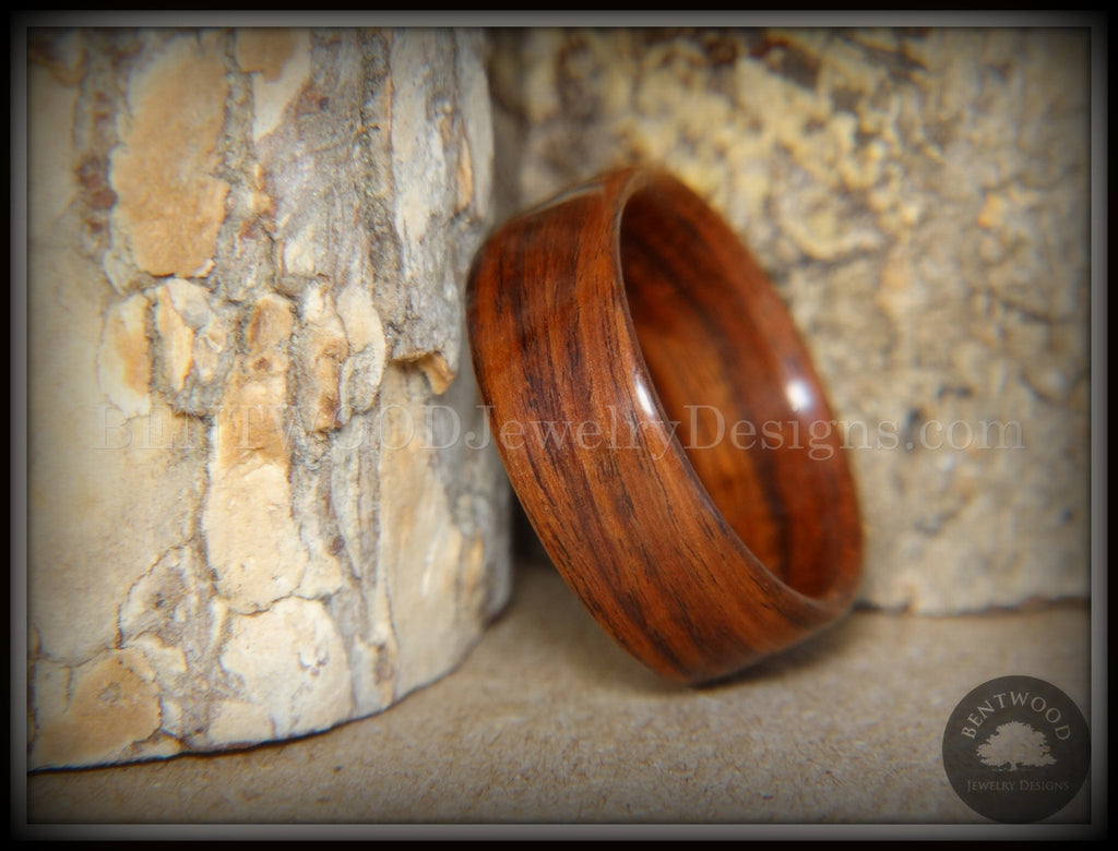 Bentwood Ring - "Classic Rose" S. American Rosewood Wood Ring handcrafted bentwood wooden rings wood wedding ring engagement
