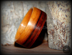 Bentwood Ring - Striped Kingwood Classic Handcrafted Durable and Unique Wood Ring handcrafted bentwood wooden rings wood wedding ring engagement