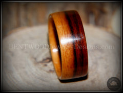 Bentwood Ring - Striped Kingwood Classic Handcrafted Durable and Unique Wood Ring handcrafted bentwood wooden rings wood wedding ring engagement