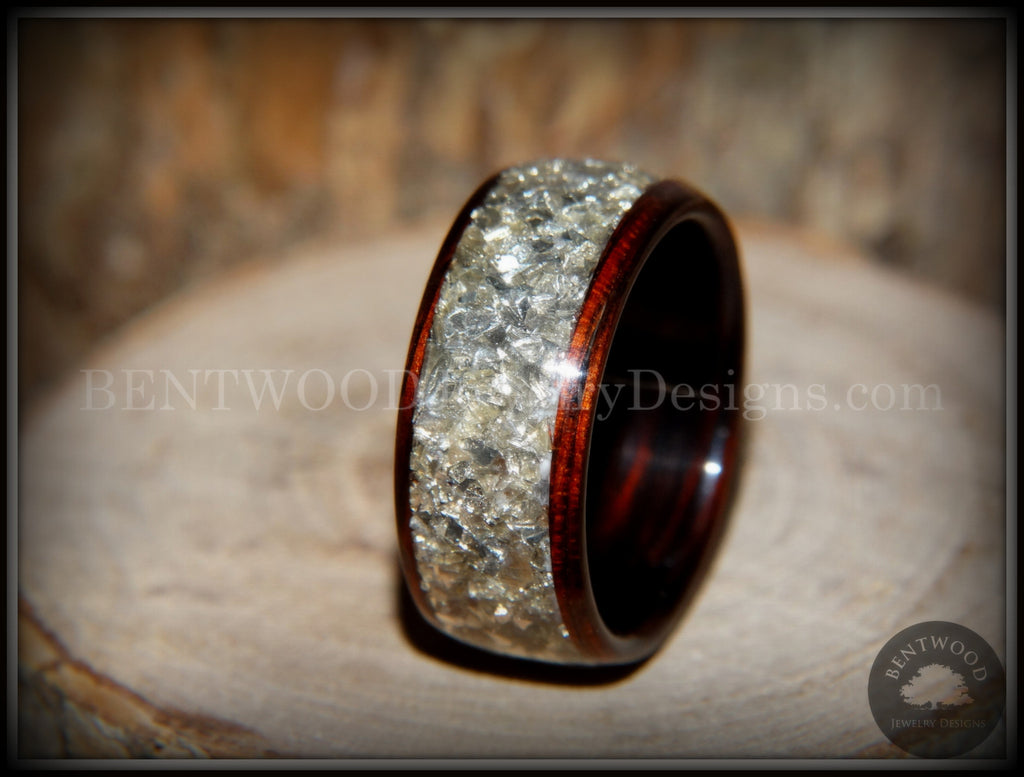 Crushed diamond dust ring top