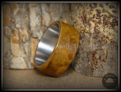 Bentwood Ring - Laurel Burl Wood Ring with Surgical Grade Stainless Steel Comfort Fit Metal Core handcrafted bentwood wooden rings wood wedding ring engagement