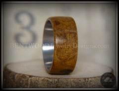 Bentwood Ring - Laurel Burl Wood Ring with Surgical Grade Stainless Steel Comfort Fit Metal Core handcrafted bentwood wooden rings wood wedding ring engagement