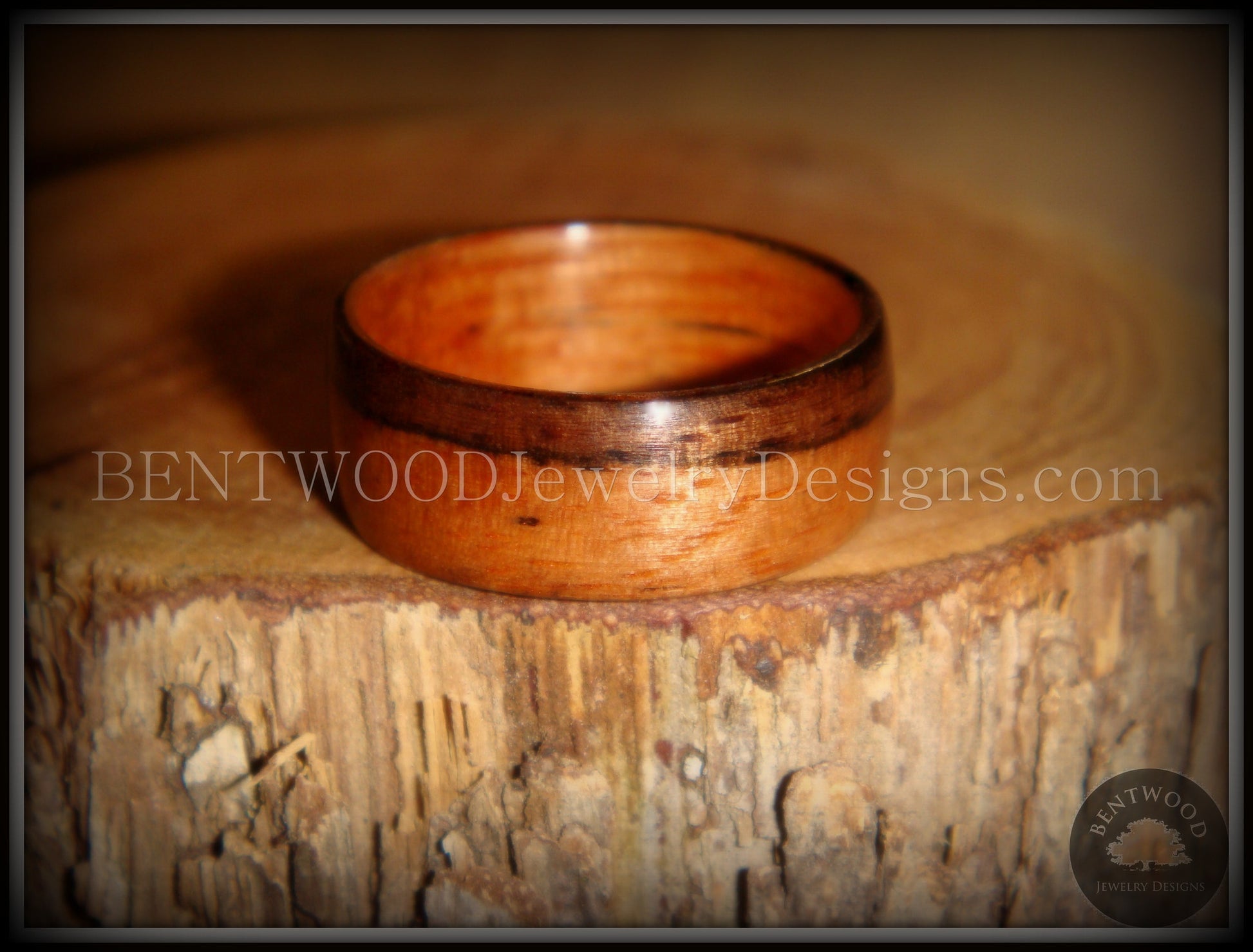 Bentwood Ring - Pau Ferro Wood - Santos Rosewood / Bolivian Rosewood Wooden Ring Classic Style handcrafted bentwood wooden rings wood wedding ring engagement