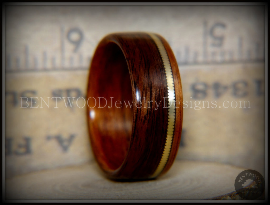 Bentwood Ring, Prism Rosewood Wooden Ring with Ethiopian Fire Opal -  Bentwood Jewelry Designs - Custom Handcrafted Bentwood Wood Rings