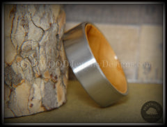Bentwood Ring - Olivewood Core Ring and Surgical Grade Hypo-Allergenic Stainless Steel Exterior handcrafted bentwood wooden rings wood wedding ring engagement