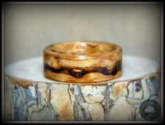 Bentwood Ring - "Wavy" Zebrawood Classic Ring handcrafted bentwood wooden rings wood wedding ring engagement