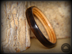Bentwood Ring - Ebony on Birch Ply Core handcrafted bentwood wooden rings wood wedding ring engagement