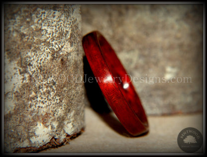 Bentwood Ring - Bloodwood Classic Wooden Ring handcrafted bentwood wooden rings wood wedding ring engagement