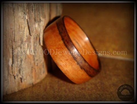 Bentwood Ring - Pau Ferro Wood - Santos Rosewood / Bolivian Rosewood Wooden Ring Classic Style
