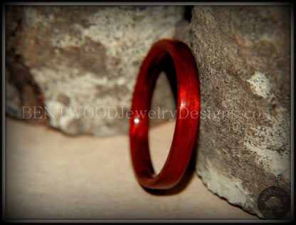 Bentwood Ring - Bloodwood Classic Wooden Ring handcrafted bentwood wooden rings wood wedding ring engagement
