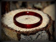 Bentwood Ring - Bloodwood Classic Wooden Ring handcrafted bentwood wooden rings wood wedding ring engagement