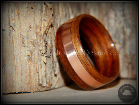 Bentwood Ring - Rosewood with Wide Copper Inlay