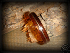 Bentwood Ring - Rosewood Ring Jewelry with Guitar String Inlay handcrafted bentwood wooden rings wood wedding ring engagement