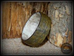 Bentwood Ring - "Metamorphic" Quartzite Stone Antler Core handcrafted bentwood wooden rings wood wedding ring engagement