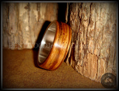 Bentwood Ring - "Zebrano" African Zebrawood Wood Ring on Fine Silver Core handcrafted bentwood wooden rings wood wedding ring engagement