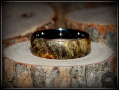 Bentwood Ring - "Ohio" Buckeye Burl Wood Ring with Surgical Grade Stainless Steel Comfort Fit Metal Core handcrafted bentwood wooden rings wood wedding ring engagement