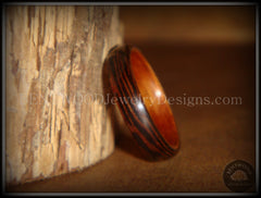 Bentwood Ring - Wenge Wood Ring with Cherry Liner using Bentwood Process handcrafted bentwood wooden rings wood wedding ring engagement