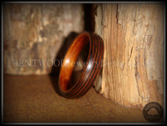 Bentwood Ring - Wenge Wood Ring with Cherry Liner using Bentwood Process handcrafted bentwood wooden rings wood wedding ring engagement