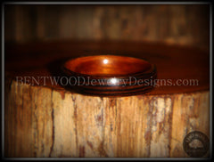 Bentwood Ring - Wenge Wood Ring with Cherry Liner using Bentwood Process handcrafted bentwood wooden rings wood wedding ring engagement