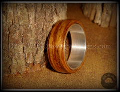 Bentwood Ring - "Zebrano" African Zebrawood Wood Ring on Fine Silver Core handcrafted bentwood wooden rings wood wedding ring engagement