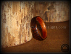 Bentwood Ring - Wenge Wood Ring with Cherry Liner using Bentwood Process handcrafted bentwood wooden rings wood wedding ring engagement