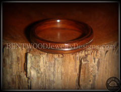Bentwood Ring - "Electric" Rosewood Wood Ring with Guitar String Inlay handcrafted bentwood wooden rings wood wedding ring engagement