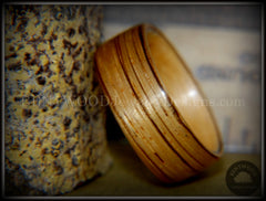 Bentwood Ring - Zebrawood on Canadian Maple Core handcrafted bentwood wooden rings wood wedding ring engagement