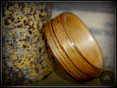 Bentwood Ring - Zebrawood on Canadian Maple Core handcrafted bentwood wooden rings wood wedding ring engagement